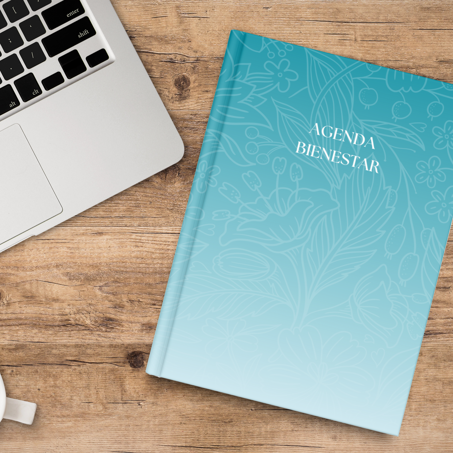Agenda Portada Azul Turquesa